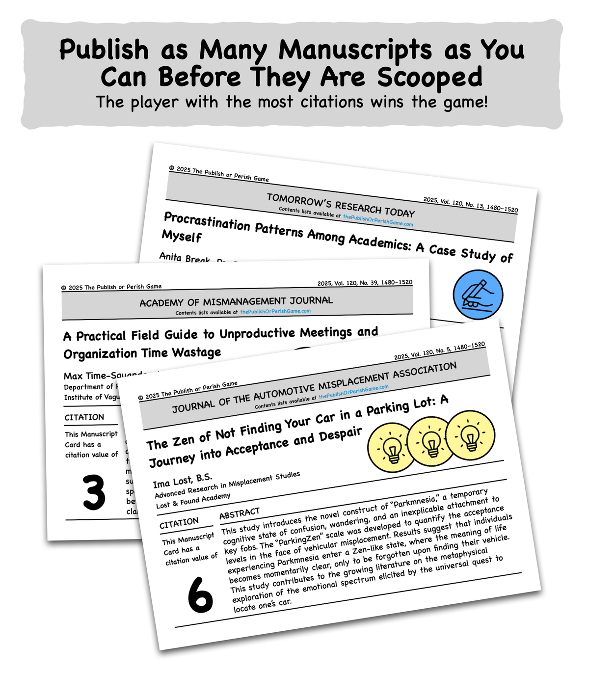 Publish or Perish — Academic Publishing Party Game