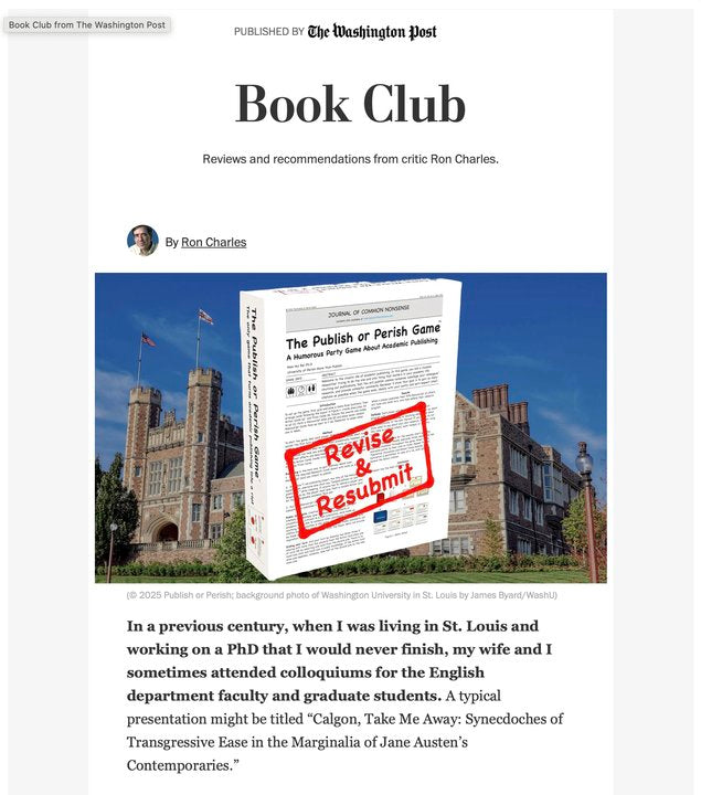 🎁 All‑in Bundle: The Publish or Perish Game + The Full Campus Meltdown Trilogy (All-in bundle with the base game + all 3 expansions + pencil case)